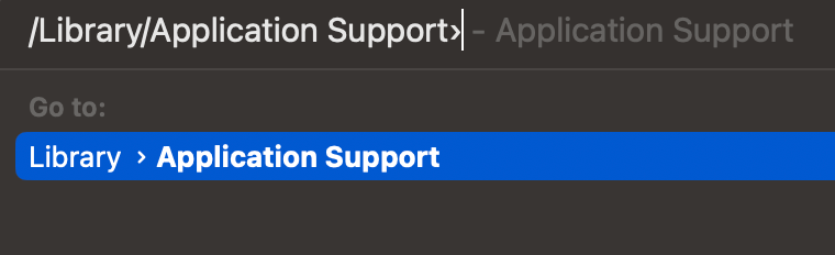 Application Support on Mac